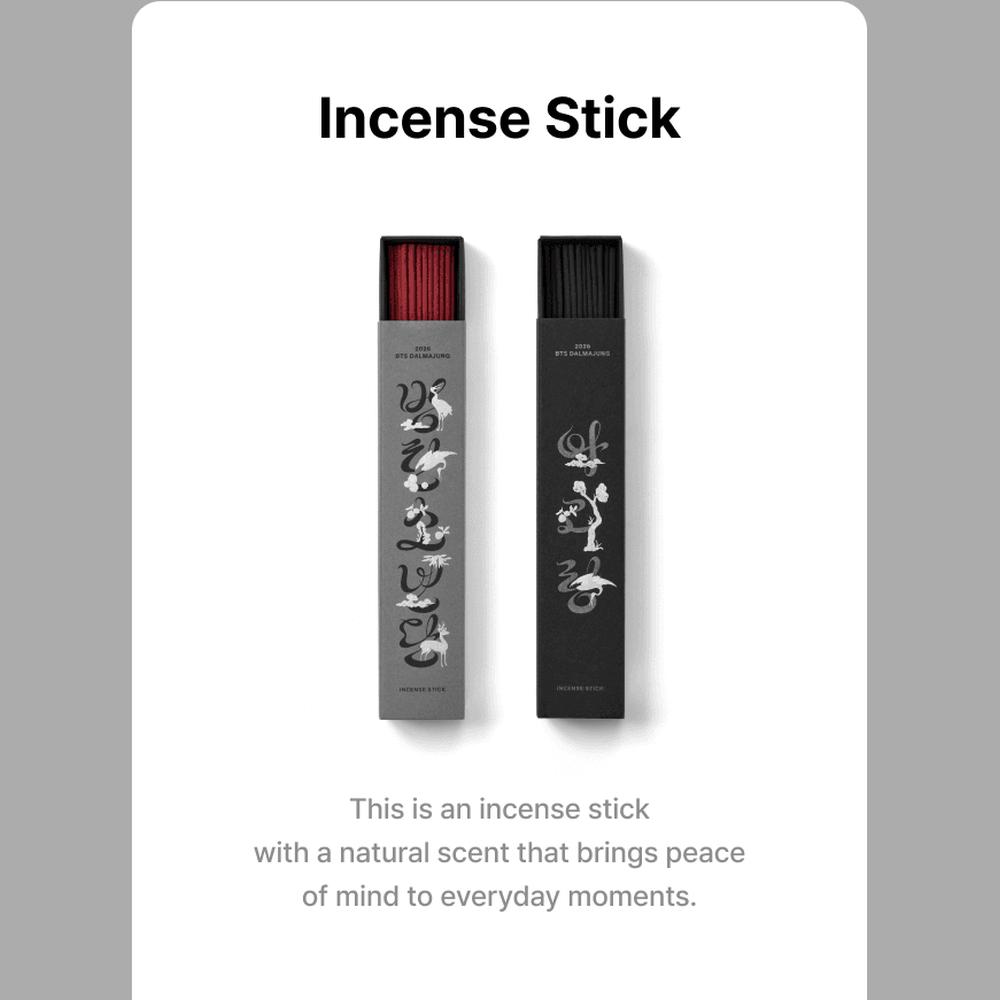 Incense Gift Set BTS Official Merch, Incense Sticks 50pcs + Stainless Steel Holder, BTS / ARIRANG Scent