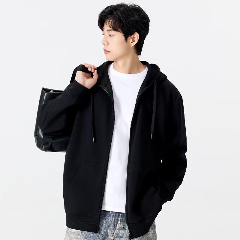 MINISO Japanese Style Casual Hooded Zip-Up Sweatshirt