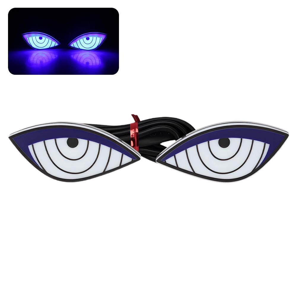 Motorcycle LED License Plate Decorative Lights Snake Eye Rear Tail Light Strobe Flashing Electric Motorcycle Modified
