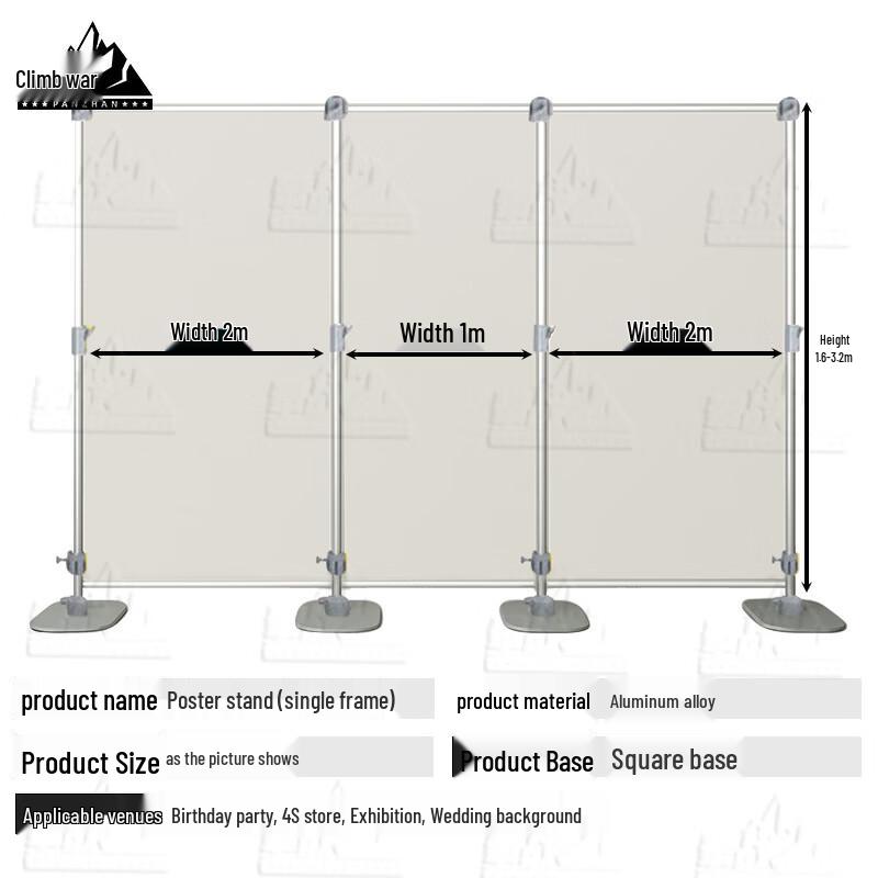 Heavy-Duty Adjustable Telescopic Display Stand