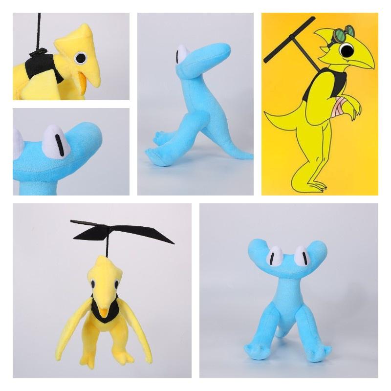 Rainbow Friends Chapter 2 Dinosaur Plush Toy Soft And Cuddly Short Plush Stuffed Animal By Jili