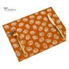 Durable Table Mats for Daily Use Pumpkin Autumn Leaves Placemat, Thanksgiving Linen Washable Heat Resistant Rustic Decorations Place Mat Dining