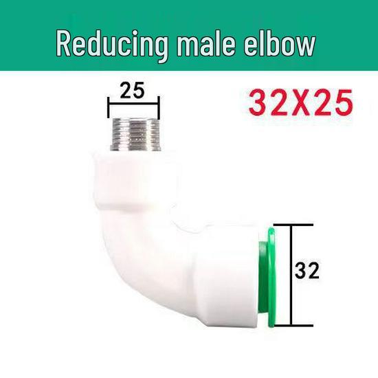 Quick Connect PPR Ball Valve PVC Elbow Tee, No Hot Melt, 4 Points/40 PE Water Pipe Fittings.
