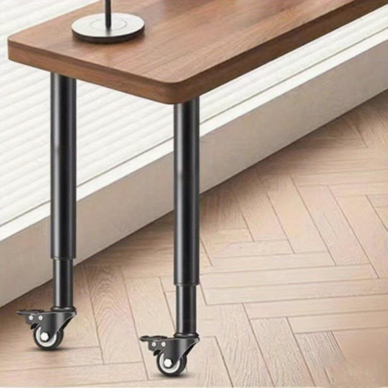 41-62cm 2pcs  Adjustable Table Legs with Locking Casters Suitable for Tables Sofas Dressing Tables and Adjustable Height