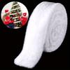 1 peça Guarnição de Pele de Coelho Falsa Branca, 5cm x 150cm - Perfeita para Saias de Árvore de Natal e Artesanato DIY, Decorações de Natal, Faixa de Tecido