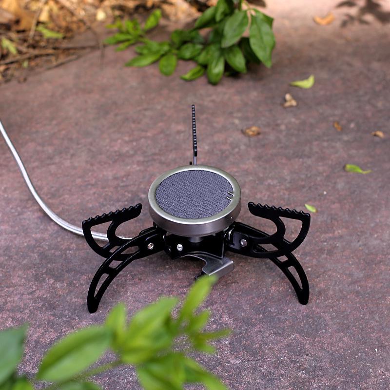 Portable Windproof Camping Gas Stove with Strong Flame, Foldable for Outdoor Cooking