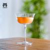 INF07 Crison Stripe Series Cocktail Cup Martini Cup Champagne Cup Crystal Glass Material Handmade