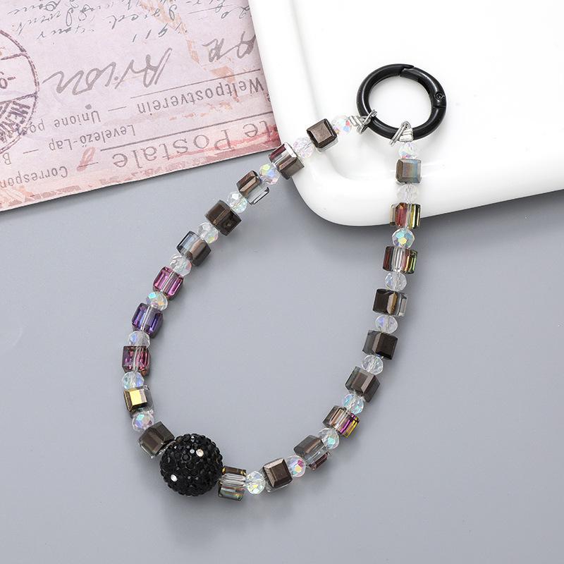 Κρεμαστό Κινητού με Κρύσταλλα και Χάντρες: Κορδόνι για Τσάντα Πολυτελείας & Μπρελόκ Αντι-Πτώσης.