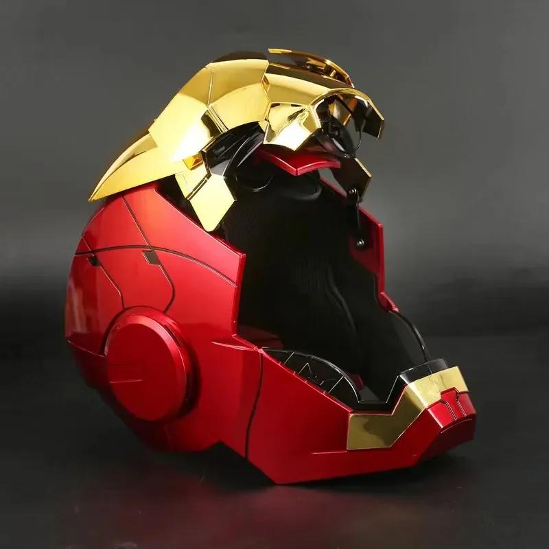 NEW Marvel Avengers 1/1 Iron Man Mk5 Helmet Wearable Automatic Voice-Activated Electric Open And Close Series Toy Birthday Gift