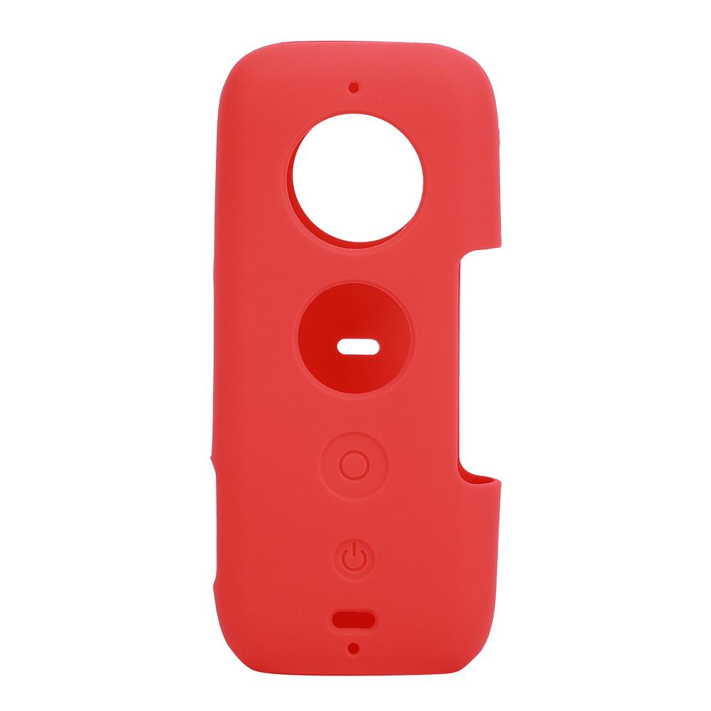 Sports Motion Camera Silicone  ive Case with Lens Cover for NaInsta360 One X