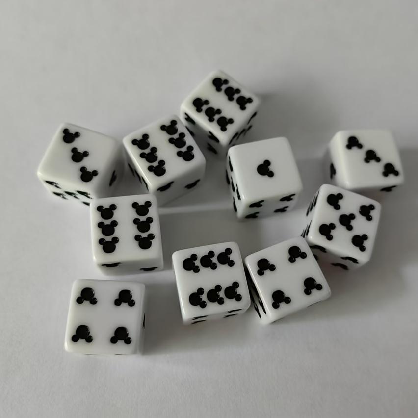 Mouse Ears Dice Set - Perfect for Christmas, Halloween, Thanksgiving, Birthday Gifts, Party Games & Themed Events Accessories.
