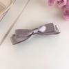 French Satin Bow Banana Clip Gentle Solid Color Vertical Clip Half Tie Hair Clip Simple Commuter Girl Hair Accessories
