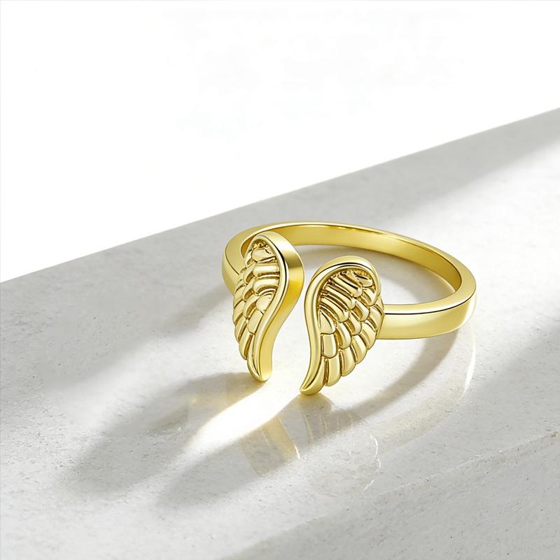 Exaggerated and simple peace dove wing ring retro trend ring exquisite jewelry