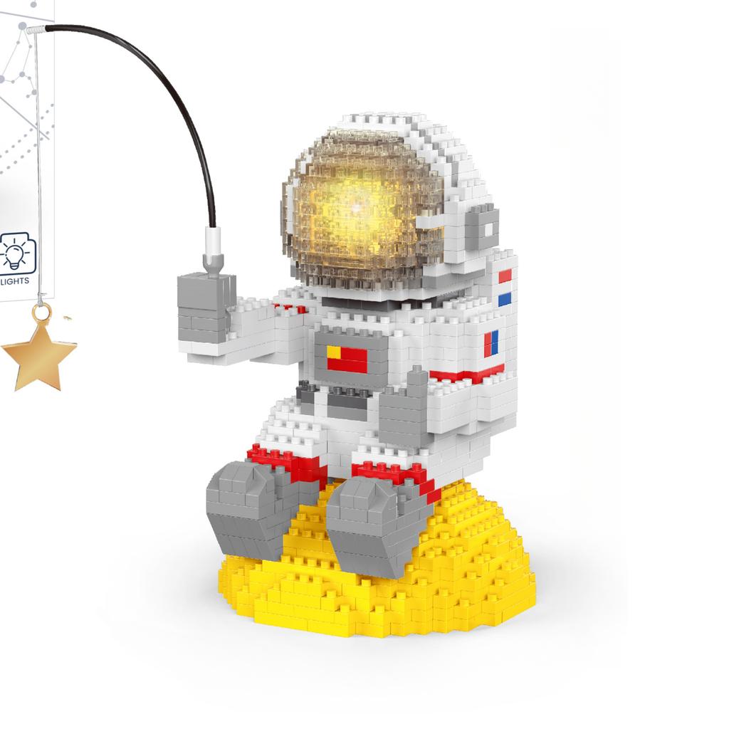 Knew Built Astronomical Telescope Building Blocks Aerospace Culture Series Assembly Puzzle Toys Creative Desktop Decorations