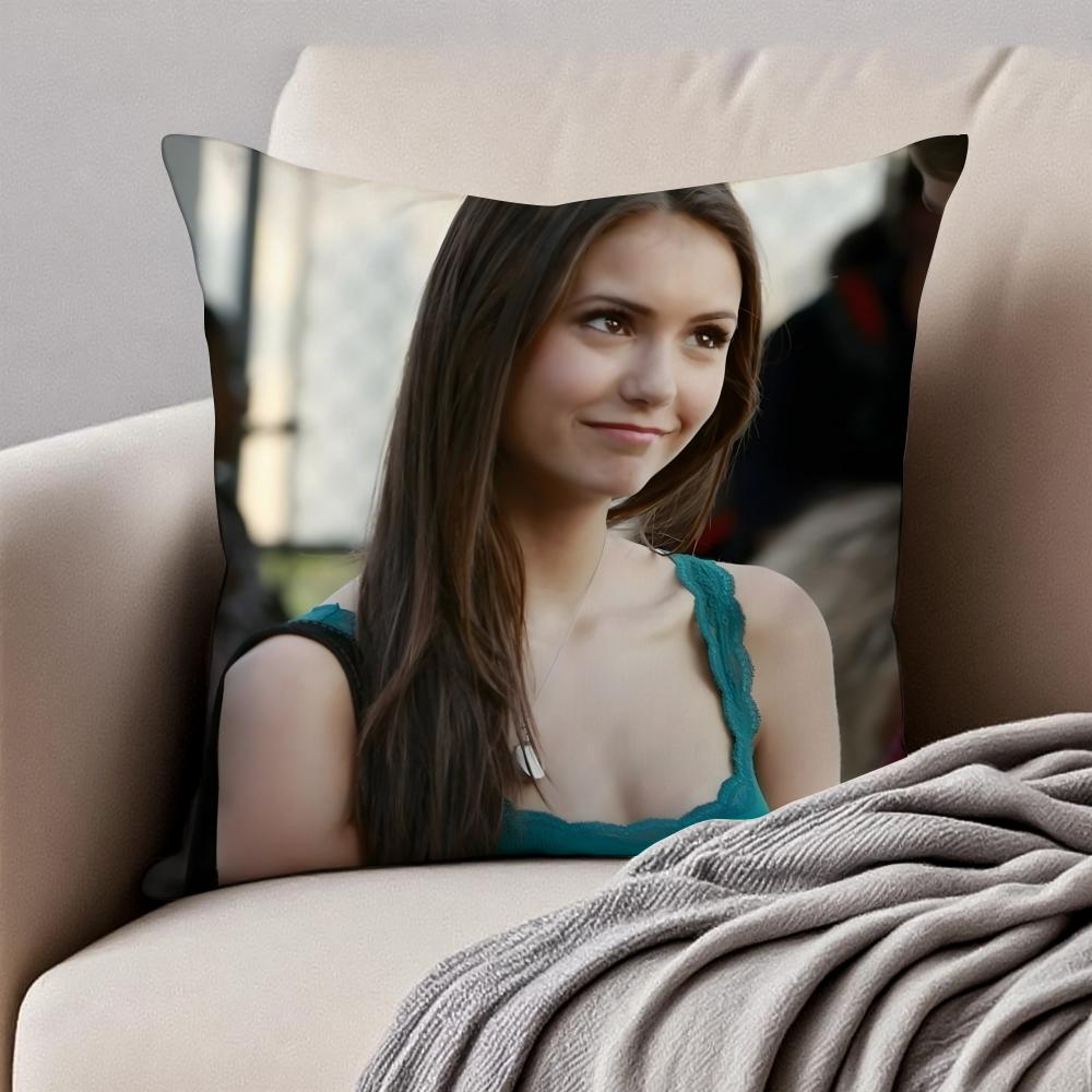 E-Elena Gilbert Vampire Diaries Kissenbezug Kissenbezug Staubmilbenabweisend Unsichtbarer Reißverschluss Kurzer Plüsch Sofakissen