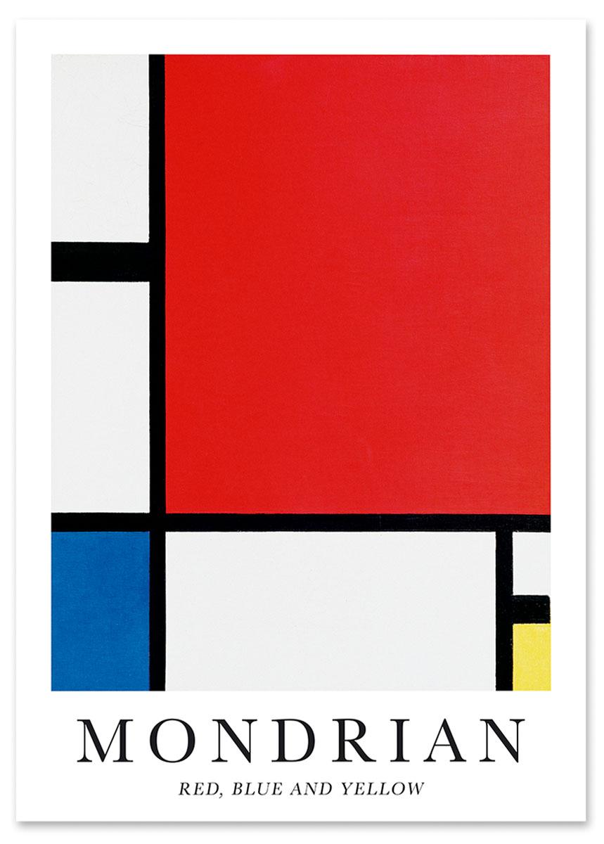 

Plakat mondrian obrazy reprodukcje 30x40 cm