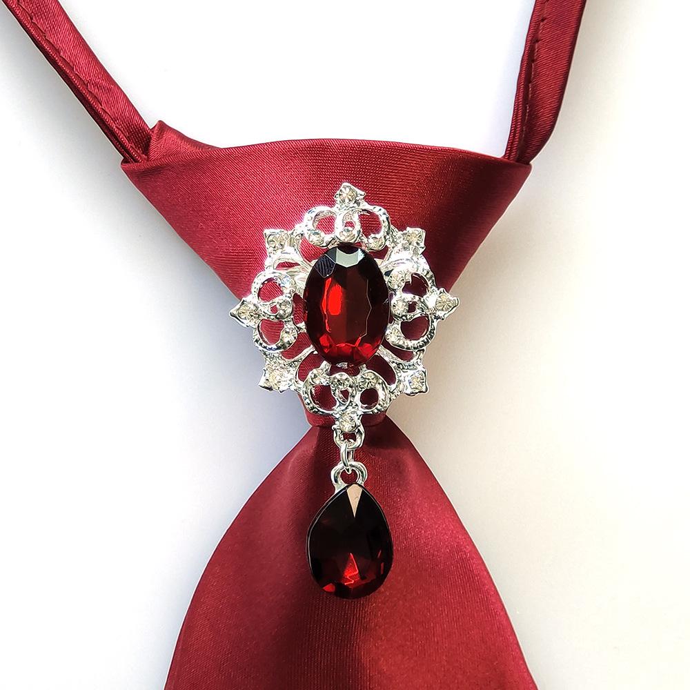 Unisex Pearl Tassel No-Knot Bow Tie Shirt - Casual Fashion Trend