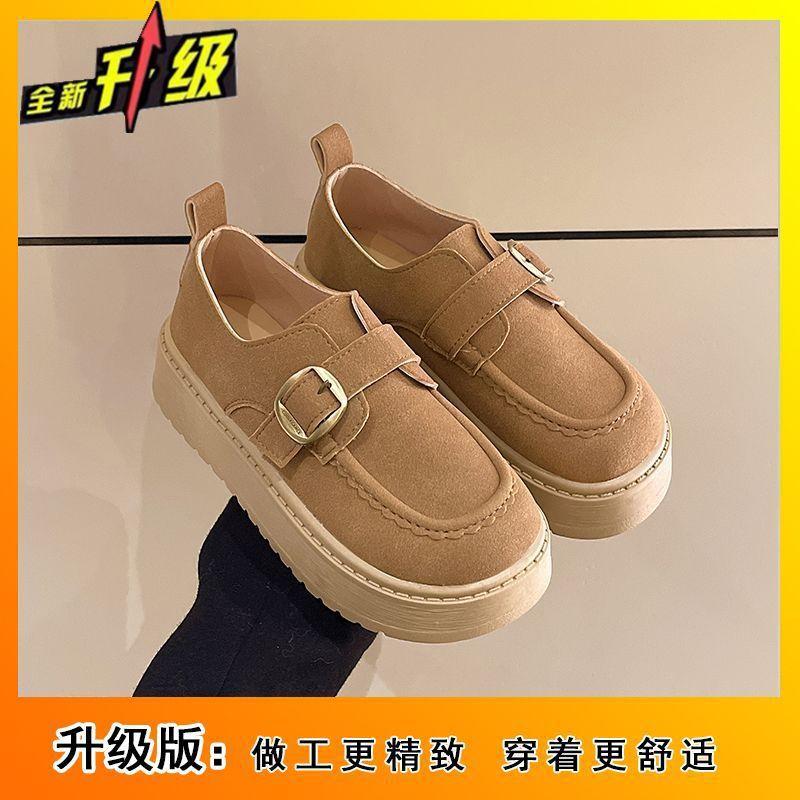 женские Birkenstocks на толстой подошве, высококачественные туфли-маффины, ретро однотонная обувь, детская весенняя одежда 40