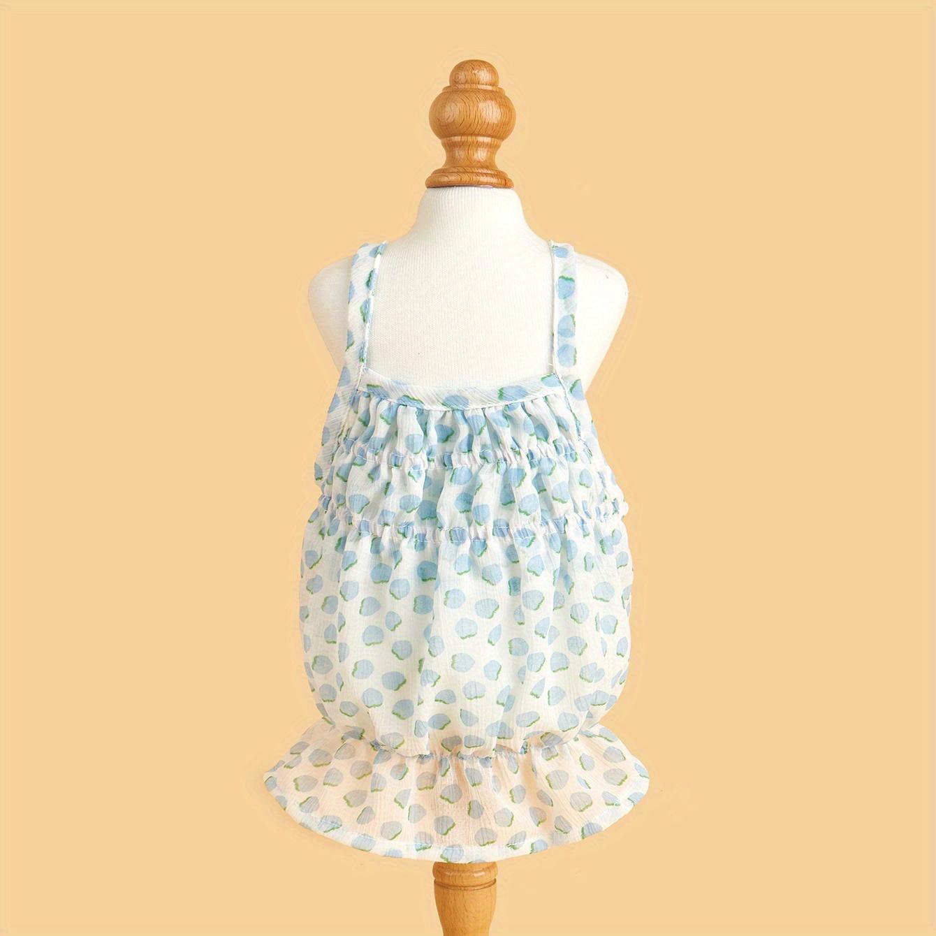 

Colorful Polka Dot Dog Girl Sundress, Multi-Color Breathable Small Pet Dress, Cute Sleeveless Puppy Clothes Summer Apparel Skirt XS（old）