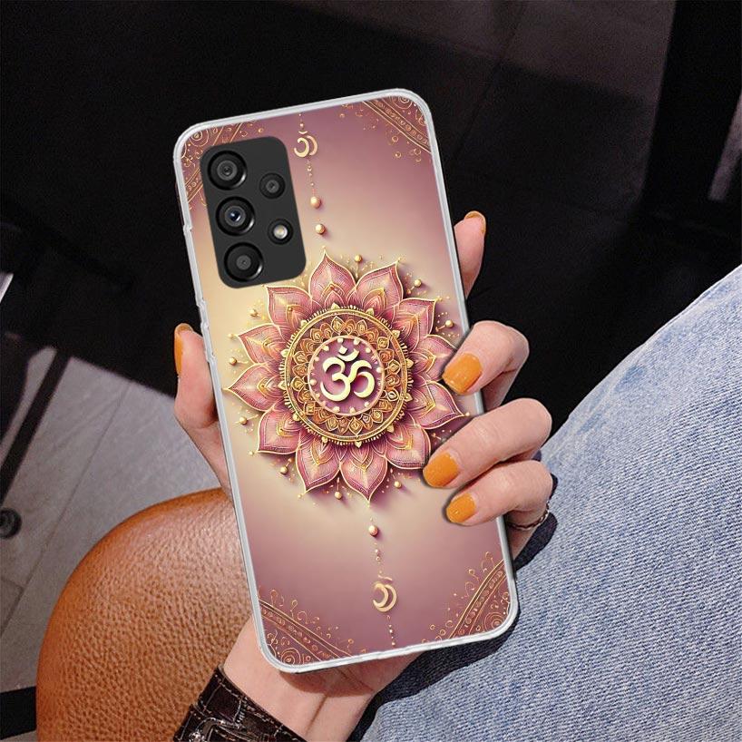 Mandala Chakra Insist Yoga Phone Case For Samsung Galaxy A52 A32 A22 A12 A51 A31 A50S A30S A20S A10S Note 20 Ultra 10 Plus S10 A