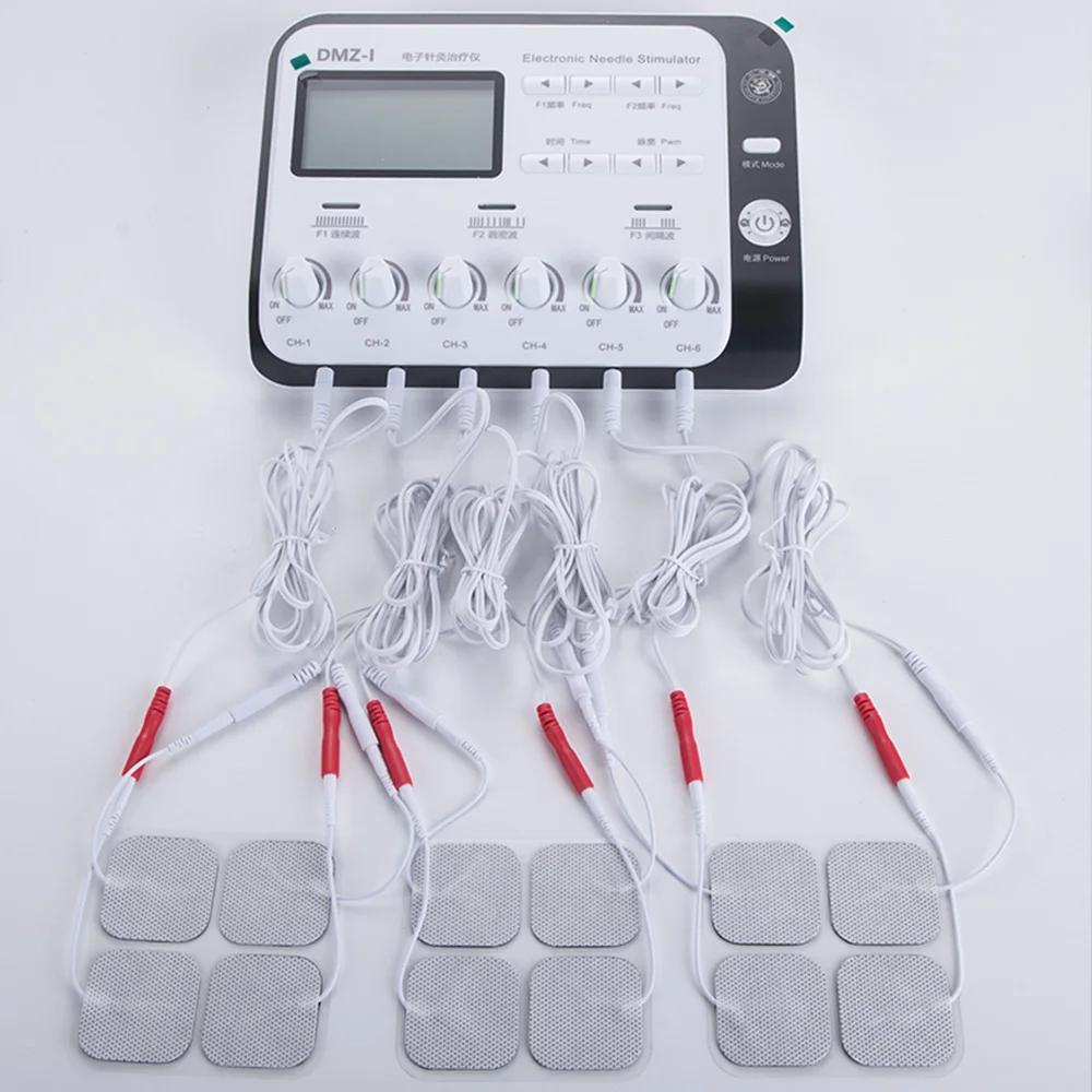 Aiguille d'acupuncture électrique à 6 sorties, stimulateur musculaire corporel, physiothérapie, machine TENS, appareil de massage relaxant