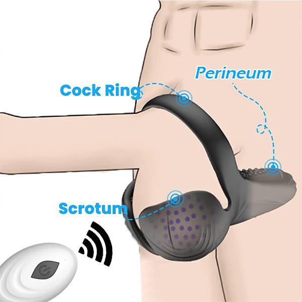 Sexy Toys Prsten na penis pro muže Prsten pro páry Silikonový Prsten na penis Perineum Sexuální hračky pro muže Hračky s kolíčky na zadek pro dospělé 18