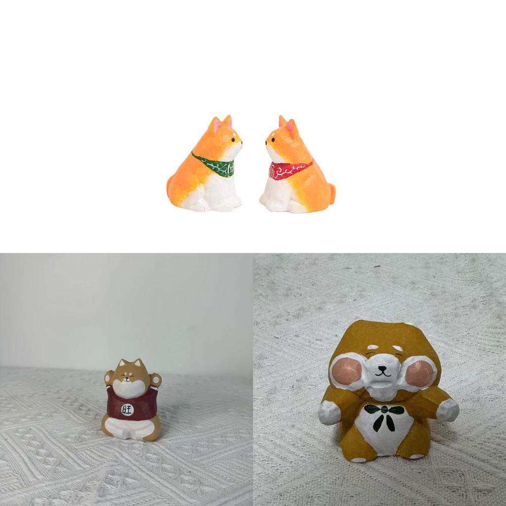 Hundefigur aus Holz mit süßem Design für Geschenk und Wohnkultur