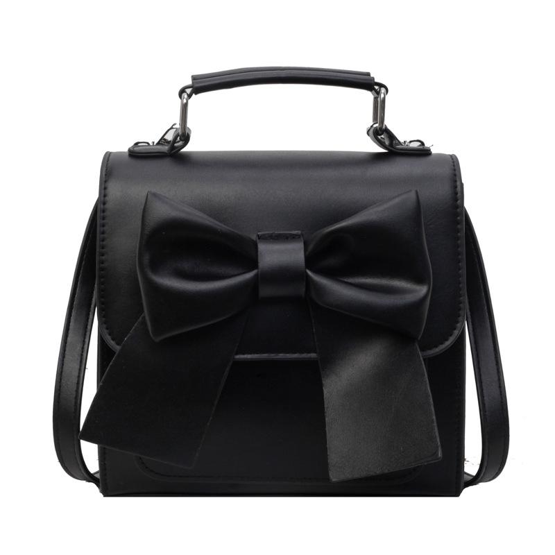 Backpack women's new texture niche design portable bow schoolbag lightweight travel backpack