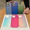 Luxus Laser Glitzer Farbverlauf Bunt Klar Matt Hülle für IPhone 15 11 12 13 14 Pro Max XR XS X Harte Acryl stoßfeste Abdeckung