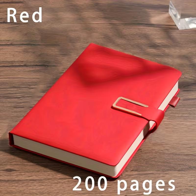 A5 Retro Notebook Soft Leather Cover 200 Pages Agenda for Students Business Office School Stationery Supplies