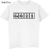 Funny Genius Periodic Table Science Chemistry T-shirt Summer Adult Printed Mens Cotton T Shirt Casual Unisex Tees Tops