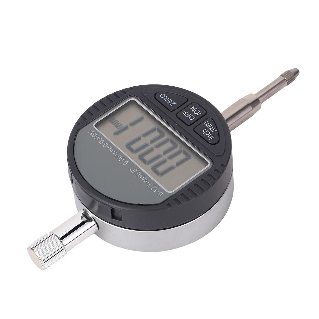 Digital Dial Indicator with Rear Cover LCD Electronic Indicator for Precise Measuring 0 12.7mm 0.001mm 0.00005in
