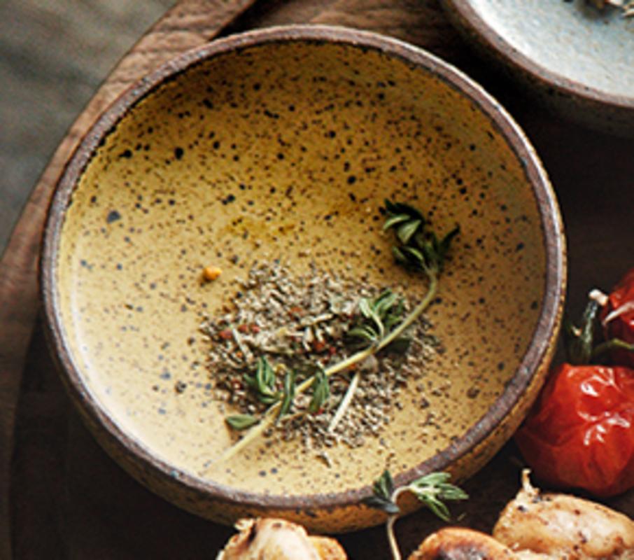 Ceramic Retro Style Ceramic Tableware Restaurant Ceramic Dish Rice Bowl Sauce Dessert Dish | Bowling