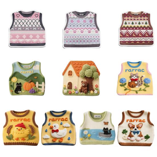 Knitted Sweater Print Mouse Pad Non-slip Base Waterproof Home Office Gaming Computer Laptop Mousepad Desk Mat PC Accessories