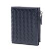 Women's Genuine Leather Hand-Woven Lambskin Wallet - Short, Large Capacity Coin Purse & Card Holder