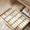 1/2/4 pièces Boîtes de rangement pour vêtements à fentes multifonctionnelles Pliables Empilables Boîte de rangement pour sous-vêtements et chaussettes Organisateur de garde-robe pour la maison