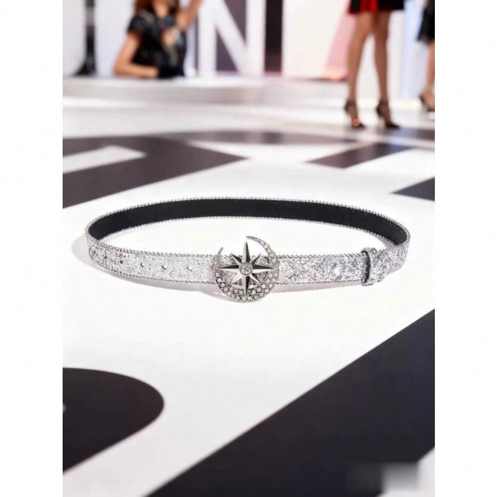 Diamond Belt Punk Versatile Women's Decorative Jeans Belt Decorative