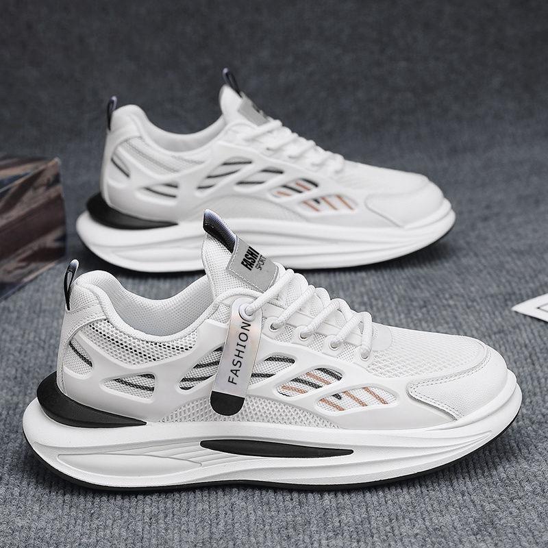 Summer men's shoes new breathable mesh shoes men's trend versatile platform sports shoes casual board shoes