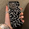 Black Water Ripple Phone 15 14 13 12 11 Pro Max Shockproof Bumper Back Cover For iPhone 16 Case Funda Bumber