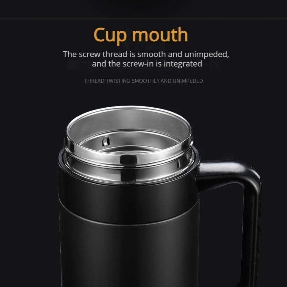 304 Stainless Steel Thermal Coffee Mug Handle Heat Preservation Cup Tea Tumber  Household