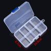 8/10 Grids Transparent Plastic Storage Jewelry Box Compartment Adjustable Portable Storage Box for Bead Earrings Jewelry Storage