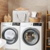 Hanger Storage Bag Triangle Organizer with Handles Cotton Linen Holder for Closet Laundry Room Space Saving