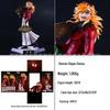 Flame Pillar Kyojuro Double Head Glowing Anime Figure Sculpture from Demon Slayer