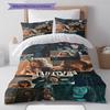 Cartoon Pattern Bedding Quilt Set Quilt Cover Pillowcase Home Decoration Birthday Gift (1 * duvet cover + 2 * pillowcase, without core)