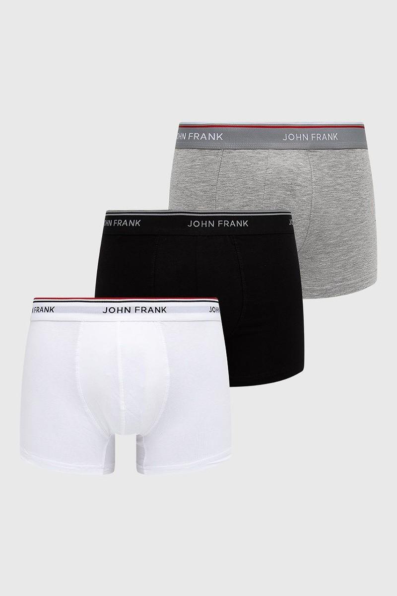 

Боксери, 3 штуки John Frank (75399) 54(2XL) прозорий колір чорний