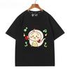 Chiikawa Simple Cartoon Character Graphic TShirt Unisex Couple Casual Summer ShortSleeve Oversized Streetwear Daily Top