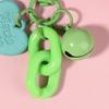1Pc Alloy Love Shape Pendant Keychain Heart Key Chain With Bell Couple Friend Bag Gift Jewelry Key Holder Accessories