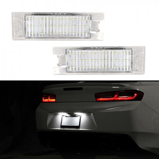 LED License Plate Light Rear Tag Lamp Assembly for 2014- Chevrolet Camaro