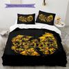 Roupa de Cama com Padrão Wu-Tang Clan, Conjunto de Colcha Capa de Colcha Fronha Presente de Aniversário para Casa (1 capa de edredom + 2 fronhas, sem enchimento.)