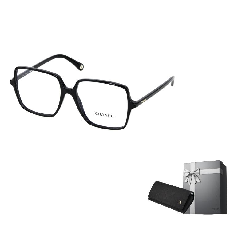 Chanel 23 Spring and Summer Large Frame with Logo On Temples, Plate Frame, Square Optical Frame, Same Style for Men and